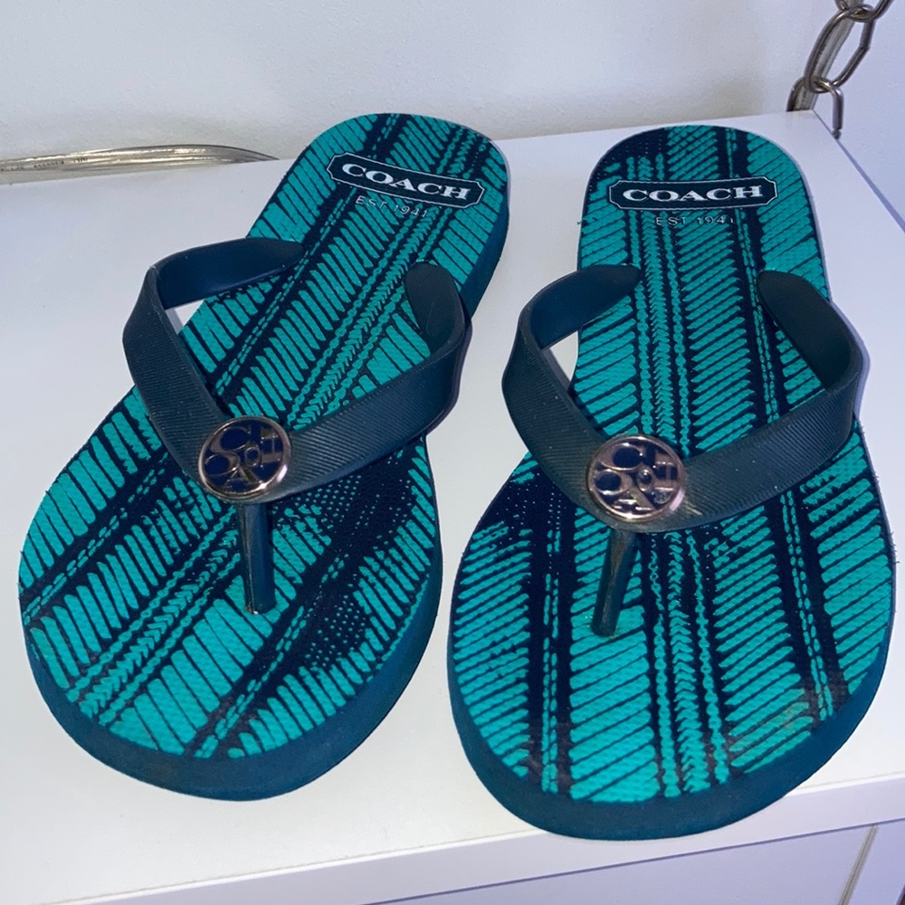 Coach Flip Flops Size 7